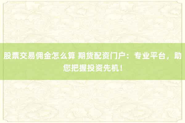 股票交易佣金怎么算 期货配资门户：专业平台，助您把握投资先机！