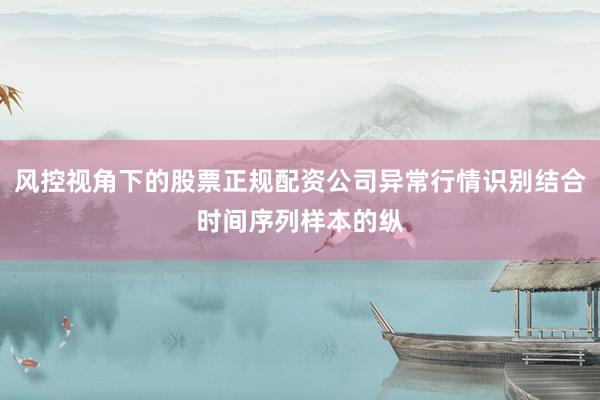 风控视角下的股票正规配资公司异常行情识别结合时间序列样本的纵